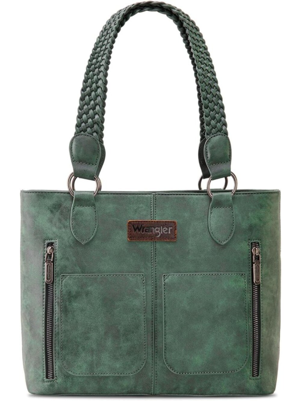 Distressed Western Tote Bag for Women | Multi-Pocket Handbag & Shoulder Bag